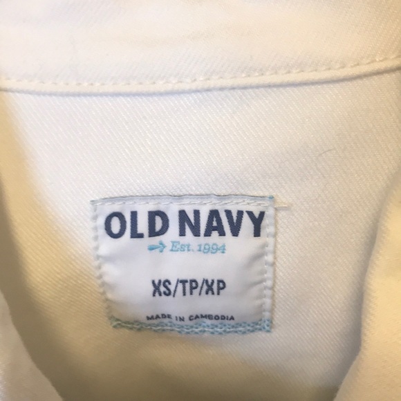 Old Navy Cream Denim Jacket - Picture 3 of 3
